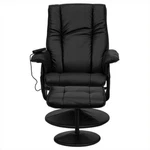 Flash Furniture Recliner And Ottoman Black New. Price: $428.46.