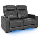 Lovupet Electric Power Loveseat Recliner Sofa With Adjustable Headrest HTS830 New. Price: $1379.99.