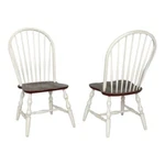 Sunset Trading Andrews 18" Windsor Wood Dining Chairs White (set Of 2) New. Price: $469.94.