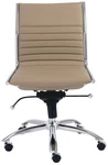 Dirk Taupe Armless Adjustable Swivel Office Chair New. Price: $600.60.