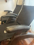 Human Touch Pc Perfect Chair Power Electric Zero Gravity Recliner Black Leather Used. Price: $1900.00.