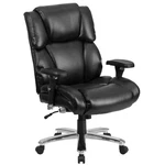 Flash Furniture Big And Tall Leather Swivel Office Chair In Black New. Price: $481.34.