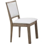 Acme Paulina Faux Leather Upholstered Dining Side Chair White And Rustic Oak New. Price: $224.99.