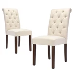Tufted Dining Set Of 2, Upholstered Parsons Room Chairs, Fabric... New. Price: $217.77.