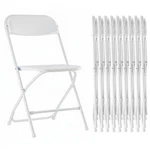 Healsmart 10PACK Plastic Folding Chair, Portable With Metal Frame, 330L... New. Price: $171.78.