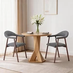 Dining Chairs Set Of 2, Linen Fabric Upholstered Kitchen Side New. Price: $143.04.
