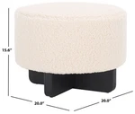 Safavieh Riah Faux Shearling Round Otto, Reduced Price 2172773302 OTT4503A Open. Price: $127.00.
