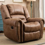 Nut Brown Leather Recliner Chair - Classic Comfort Your Living Room New. Price: $466.99.