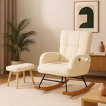 Comhoma Nursery Rocking With Ottoman,teddy Glider Chair,accent New. Price: $205.99.