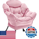 Youtanic Lazy Chair Thick Padded Comfy Velvet Accent Lounge Stable Frame New. Price: $149.41.