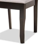 Baxton Studio Verner Grey Dark Brown Finished Wood 2-PIECE Dining Chair Set New. Price: $148.99.