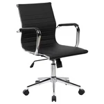 Techni Mobili Modern Medium Back Task Chair In Chrome/black New. Price: $206.08.