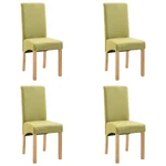 Vidaxl Set Of 4 Modern Dining Chairs Green Fabric, Ergonomically Designed Wit New. Price: $279.99.