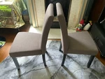 Simplihome Acadian Parson Dining Chair (set Of 2), Light Mocha Linen Look Fabric New. Price: $50.00.