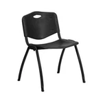 Flash Furniture Stacking Chairs RUT-D01-BK-GG New. Price: $69.99.