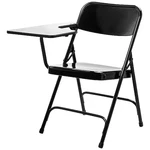 National Public Seating 5210R Folding Chair, Right Arm Tab, Black, PK2 New. Price: $158.03.