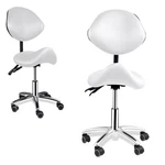 Adjustable Saddle Stool Chairs With Back Support Ergonomic New. Price: $87.00.
