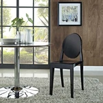 Modway Transparent Modern Crystal Dining Accent Side Chair Black New. Price: $123.75.