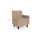 Safco Movvi Single Seat Left Arm Taupe Fabric New. Price: $603.83.