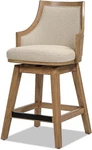 Jennifer Taylor Home Bahama 26" Cane Rattan High-back Swivel Counter Stool New. Price: $384.00.