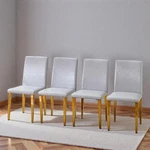 Leather Dining Chairs Set Of 4, Modern Upholstered Living Room With Sp... New. Price: $350.52.