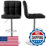 Giantex Set Of 2 Modern Pu Leather Height Adjustable Back New. Price: $156.23.