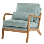 Upholstered Arm Chair Solid Wood Comfy Reading With Lumbar Pillow New. Price: $117.99.