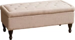 Chantelle Grey Fabric Storage Ottoman By Christopher Knight Home New. Price: $228.99.