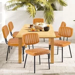 Dumos Dining Chairs Set Of 4, Upholstered Mid-century Pu Leather Accent Chair... New. Price: $307.90.