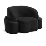 Meridian Furniture Principessa Black Boucle Fabric Chair New. Price: $962.12.