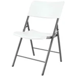 Lifetime 80191 Light Commercial Folding Chair, White Granite With Gray Frame, 4 New. Price: $214.71.