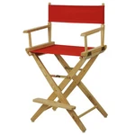 American Trails Extra-wide 24" Director's Chair, Natural Frame, Red Canvas New. Price: $125.11.