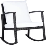 Daire Black/white Rocking Chair Cushion - Chic Comfort Your Patio New. Price: $237.99.