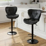Sweetcrispy Modern Bar Stools Set Of 2, Adjustable Faux Leather Upholstered S... New. Price: $107.94.