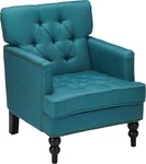 Malone Dark Teal Fabric Club Chair By Christopher Knight Home - Stylish Comfort New. Price: $639.99.