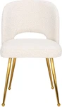 Glam Cream Boucle & Gold Dining Chair For Elegant Spaces New. Price: $290.99.