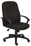 Boss Mid Back Fabric Managers Chair In Black Model # B8306-BK New. Price: $174.80.
