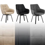 2PCS 360 Swivel Dining Chairs Faux Leather Padded Seat Kitchen Modern New. Price: $149.99.