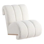 Meridian Furniture Swoon Cream Faux Sheepskin Accent Chair New. Price: $453.81.