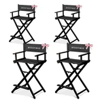 Byootique 28" Height Tall Director Chair Folding Artist Makeup Salon 4 Pack New. Price: $702.90.