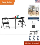 Mindy Kids 3-PIECE Folding Set Table & Chairs For Creative Play And Learning New. Price: $101.64.