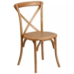 Flash Furniture Hercules Series Cross Back Chair In Pecan New. Price: $80.10.