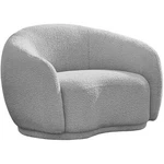 Pemberly Row Contemporary Boucle Fabric Chair With Rounded Back In Gray New. Price: $988.95.