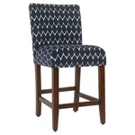 Homepop Classic Parsons Counter Height Barstool Navy: Upholstered, Wood Legs, New. Price: $66.99.