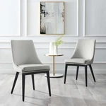 Modway Viscount Performance Velvet Upholstered Accent Dining Chair Light Gray New. Price: $173.25.