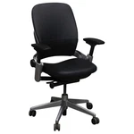 Steelcase Leap V2 Task Chair Black Genuine Leather, Platinum Frame, Ergonomic Seller. Price: $1199.00.