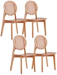 Versailles Nature Wood And Cane Dining Chairs Set Of 4 New. Price: $1499.91.