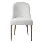 Uttermost Brie Contemporary Wood And Fabric Armless Chair In White (set Of 2) New. Price: $1435.20.
