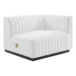 Modway Conjure Modern Channel Tufted Fabric Right-arm Chair In White New. Price: $749.26.