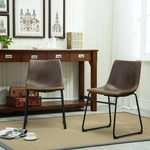 Roundhill Furniture Lotusville Vintage Pu Leather Dining Chairs, Set Of 2, An... New. Price: $177.73.